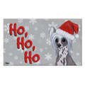 Chinese Crested Holiday Welcome Mat