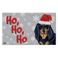 Dachshund Holiday Welcome Mat