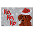 Dachshund Holiday Welcome Mat