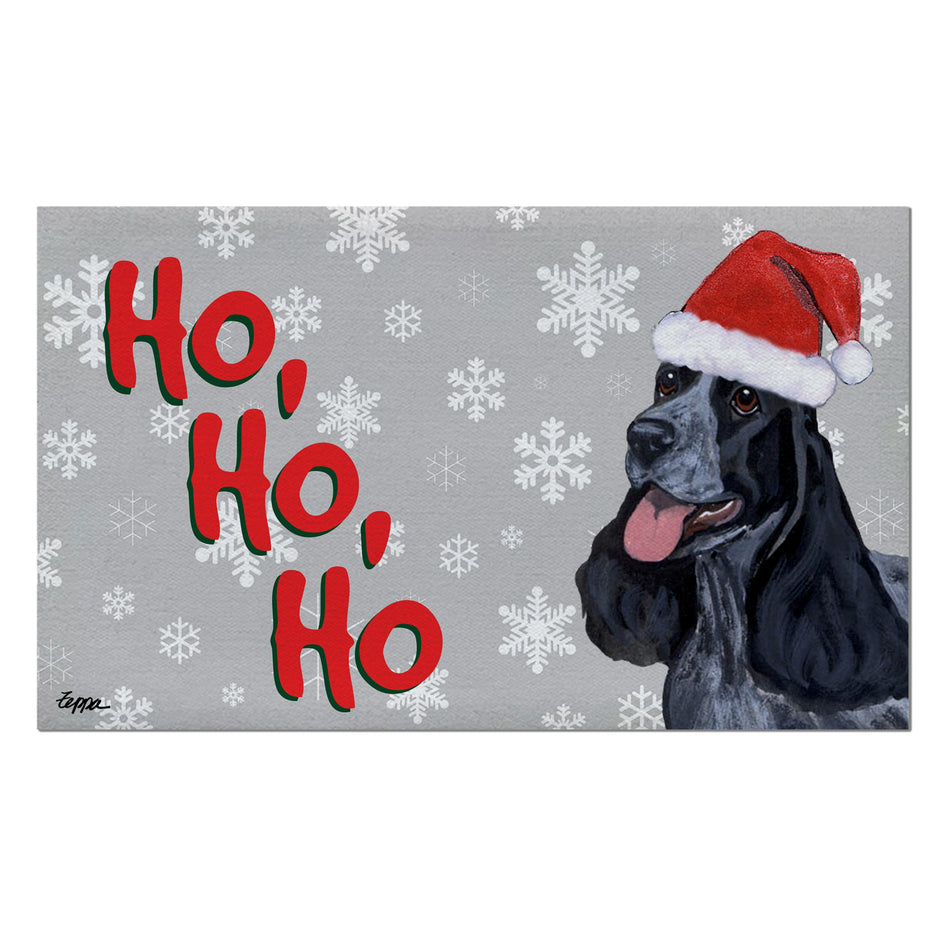 English Cocker Holiday Welcome Mat