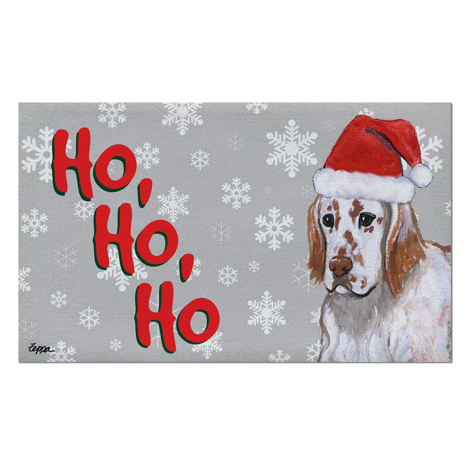 English Setter Holiday Welcome Mat