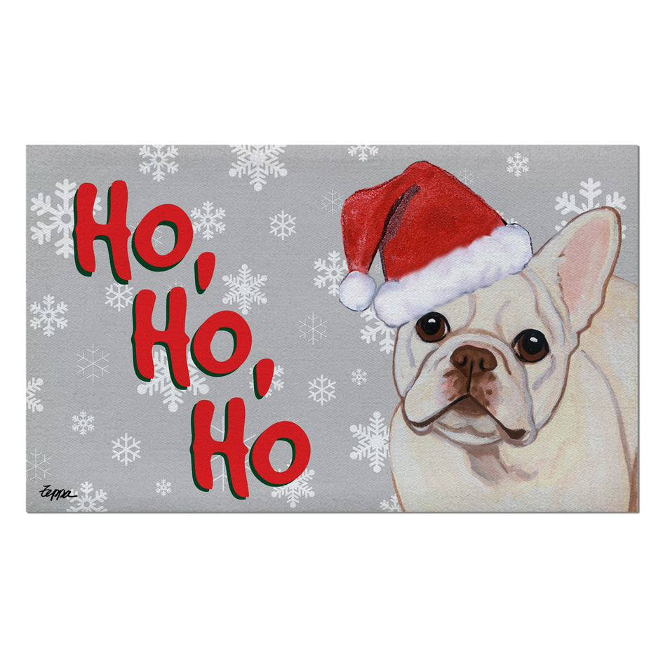 French Bulldog Holiday Welcome Mat