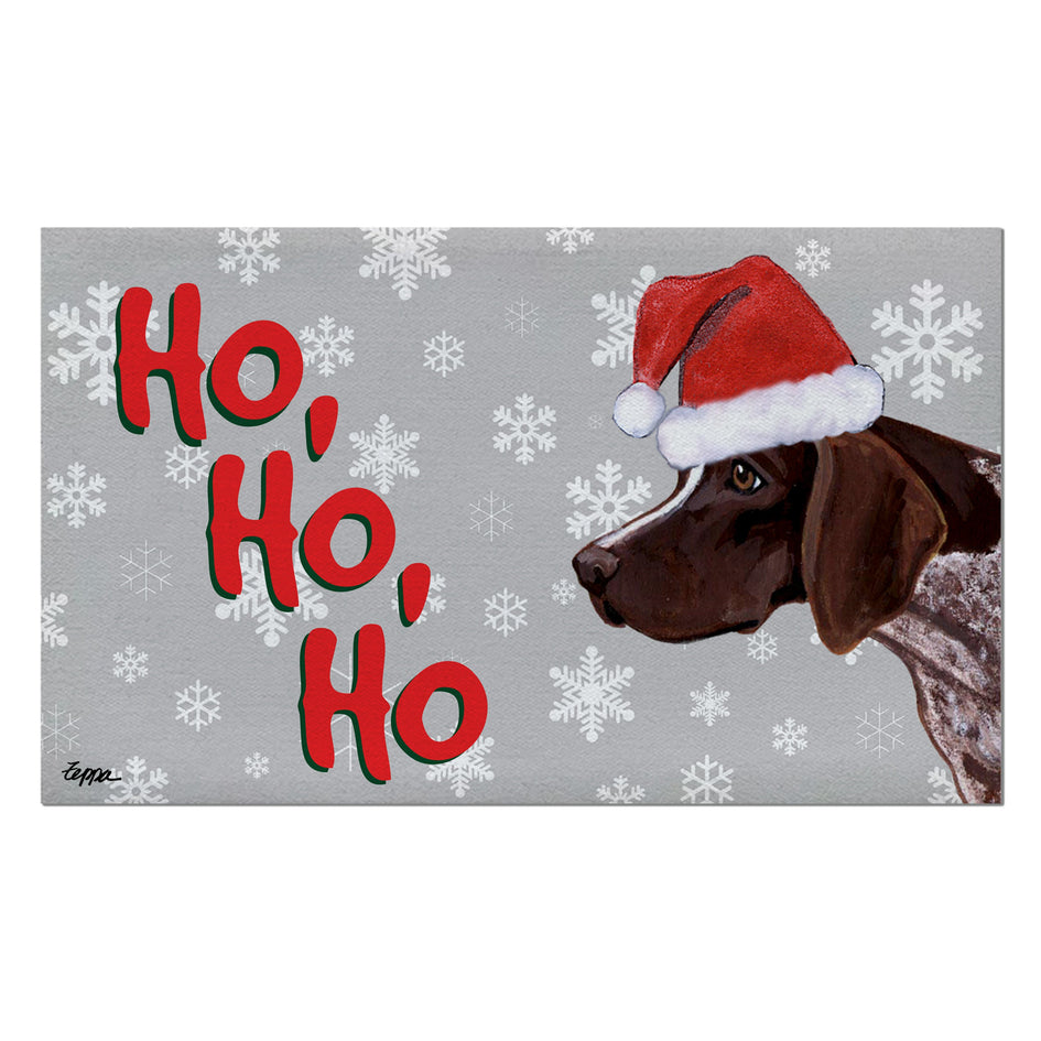 German Pointer Holiday Welcome Mat