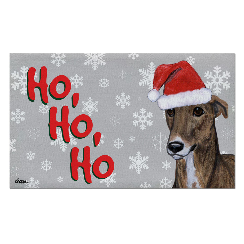 Greyhound Holiday Welcome Mat
