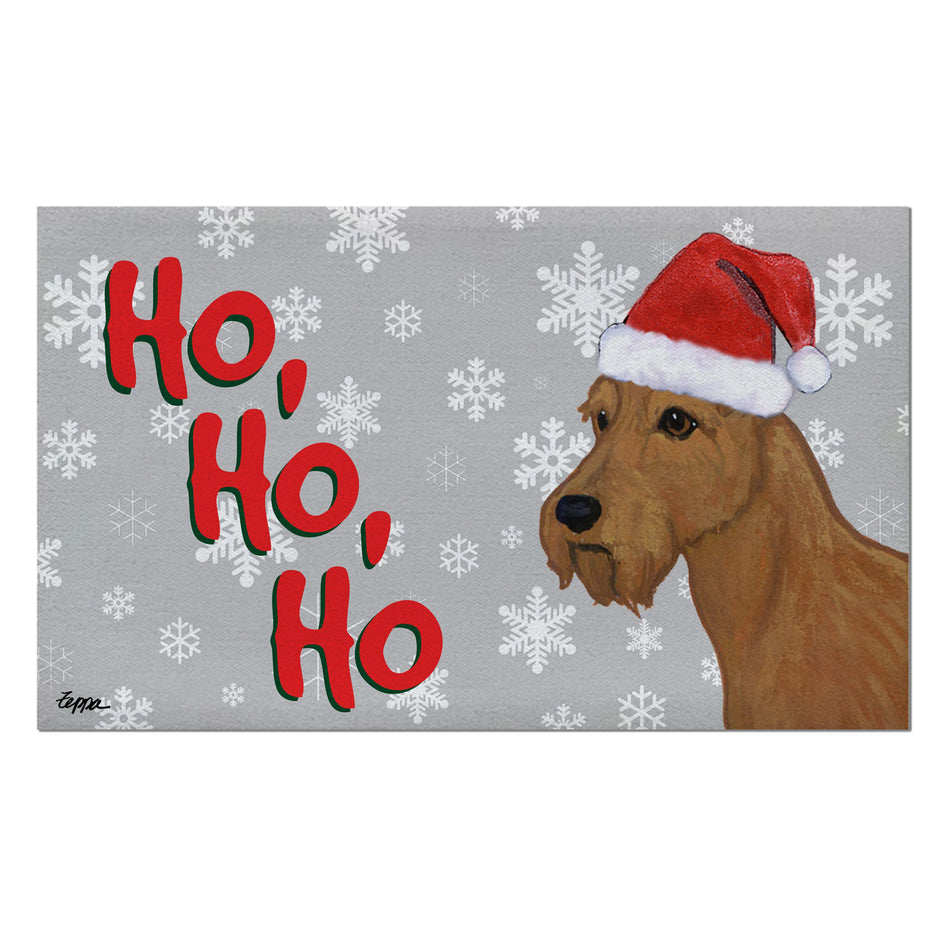 Irish Terrier Holiday Welcome Mat