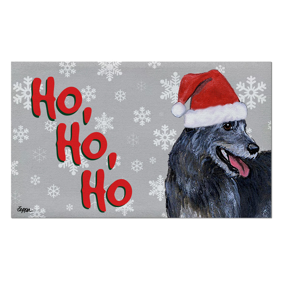 Irish Wolfhound Holiday Welcome Mat