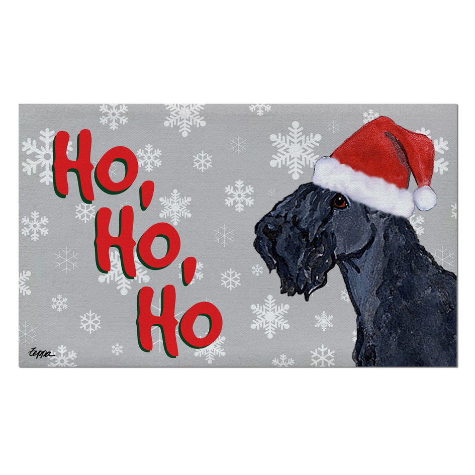 Kerry Blue Terrier Holiday Welcome Mat