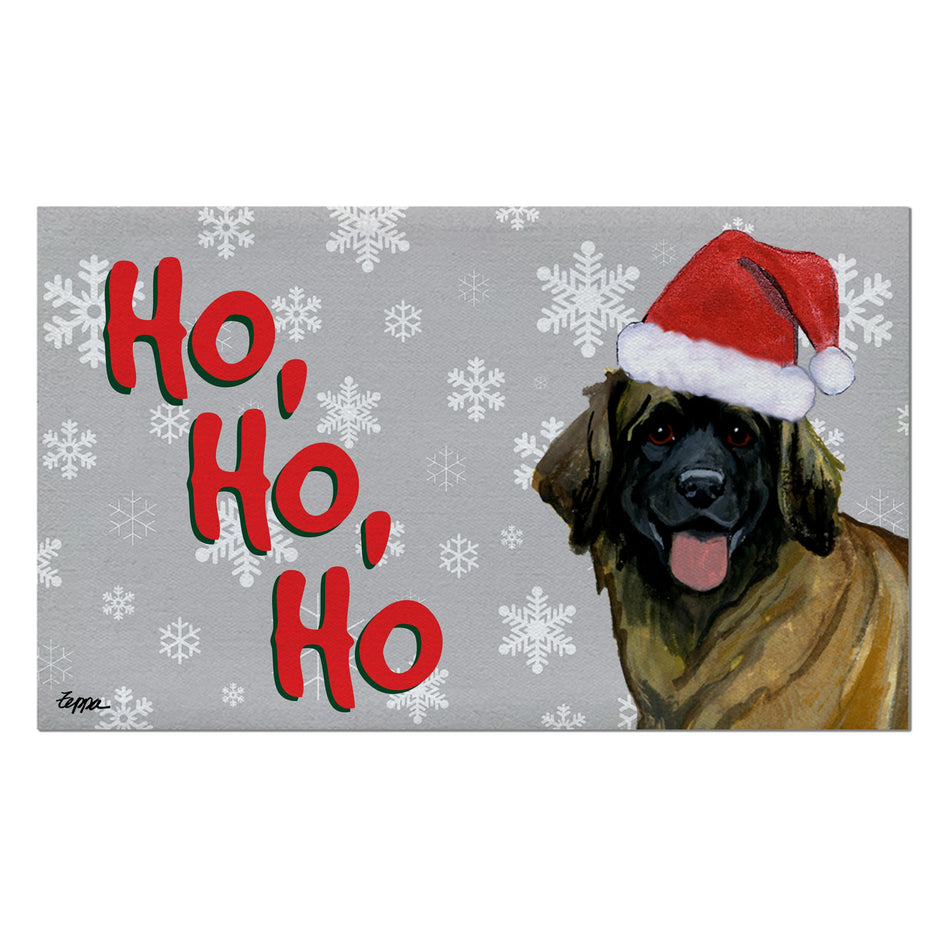 Leonberger Holiday Welcome Mat
