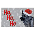 Norwegian Elkhound Holiday Welcome Mat