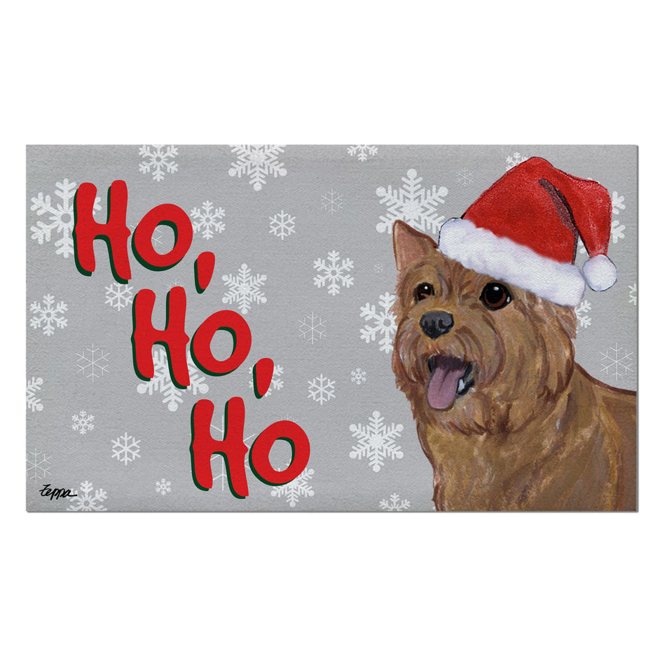Norwich Terrier Holiday Welcome Mat