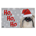 Pekingese Holiday Welcome Mat
