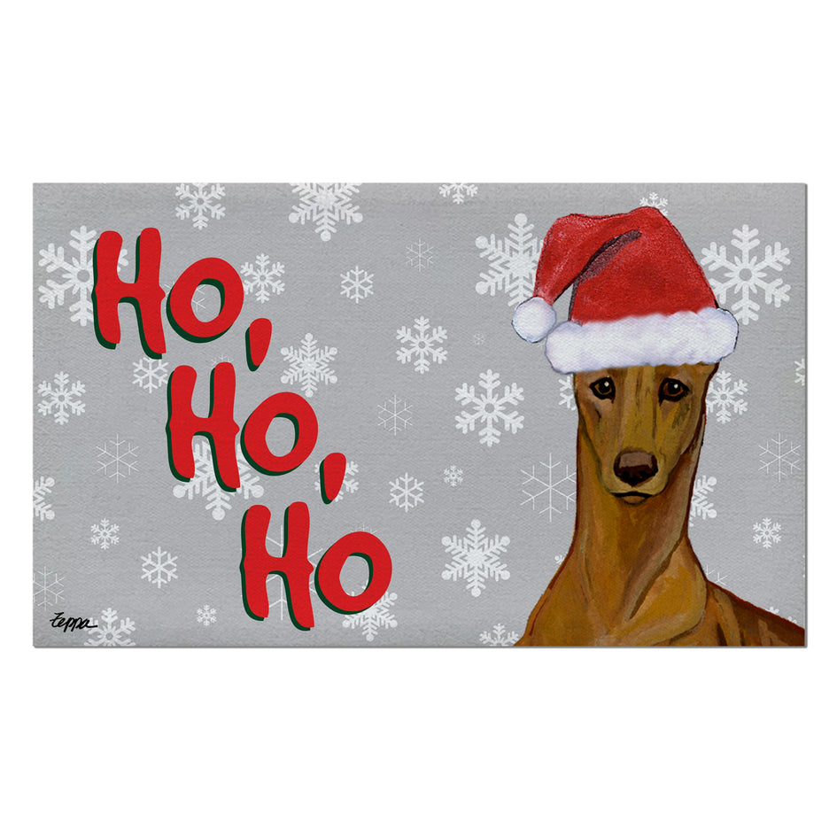 Pharaoh Hound Holiday Welcome Mat