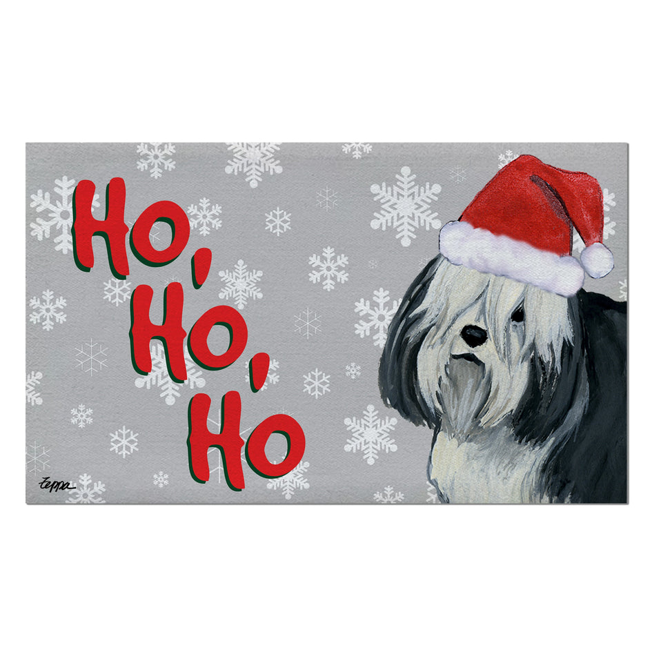 Polish Lowland Sheepdog Holiday Welcome Mat