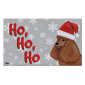 Poodle Holiday Welcome Mat