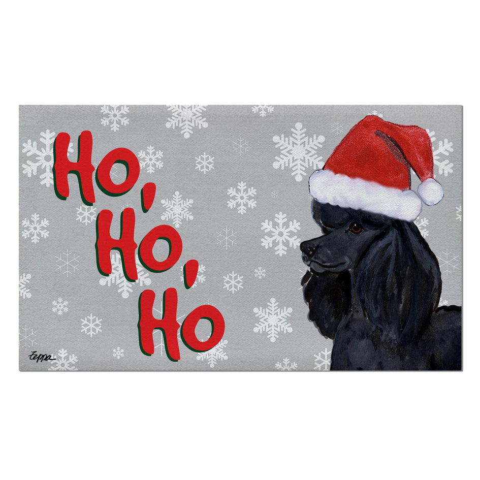 Poodle Holiday Welcome Mat