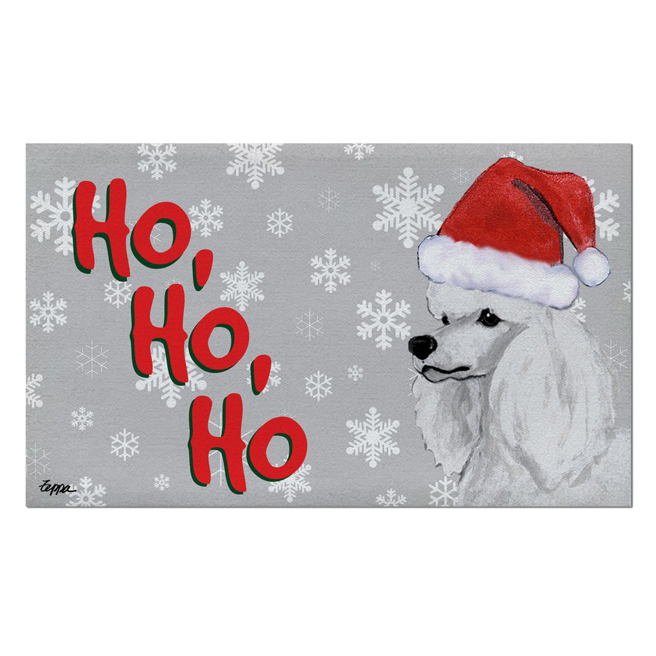 Poodle Holiday Welcome Mat