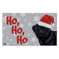 Pug Holiday Welcome Mat