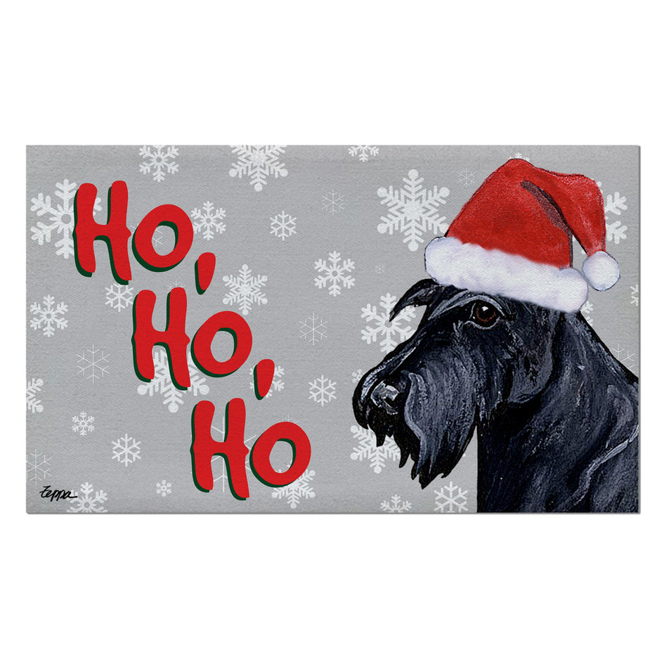 Scottish Terrier Holiday Welcome Mat