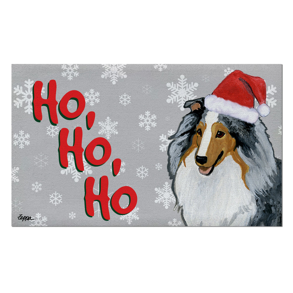 Shetland Sheepdog Holiday Welcome Mat
