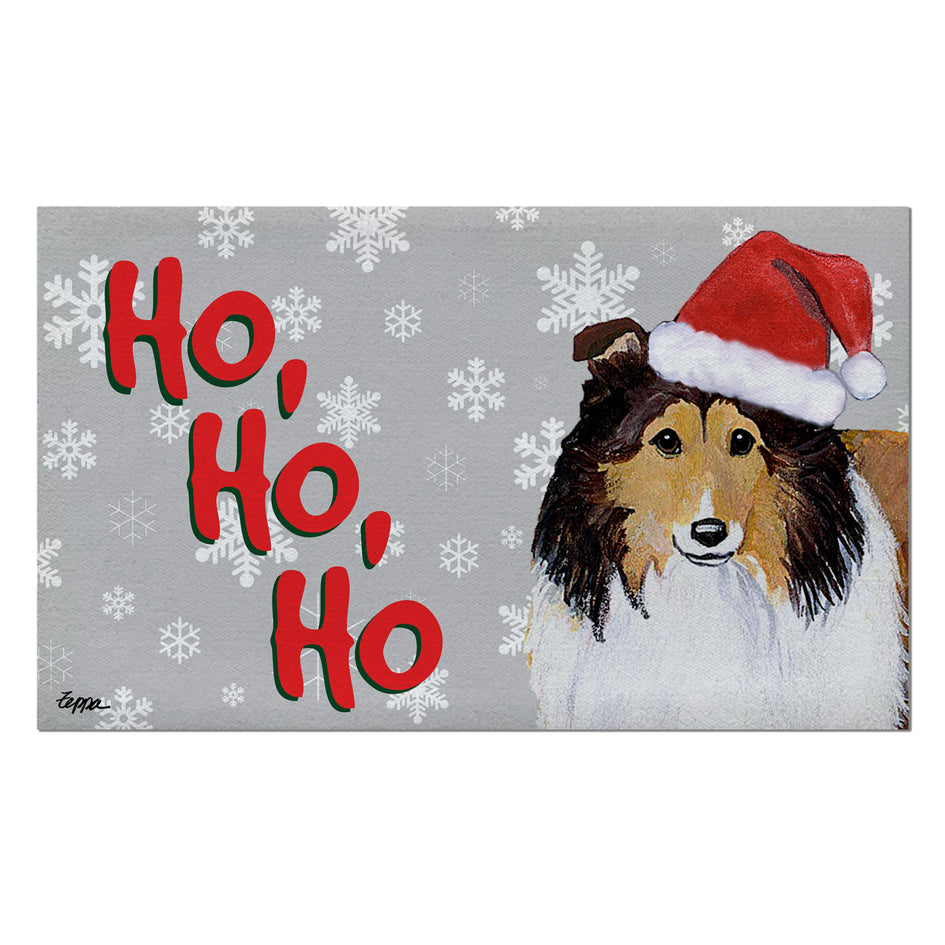 Shetland Sheepdog Holiday Welcome Mat
