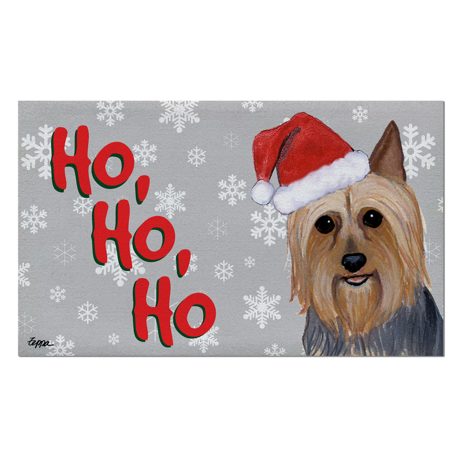 Silky Terrier Holiday Welcome Mat