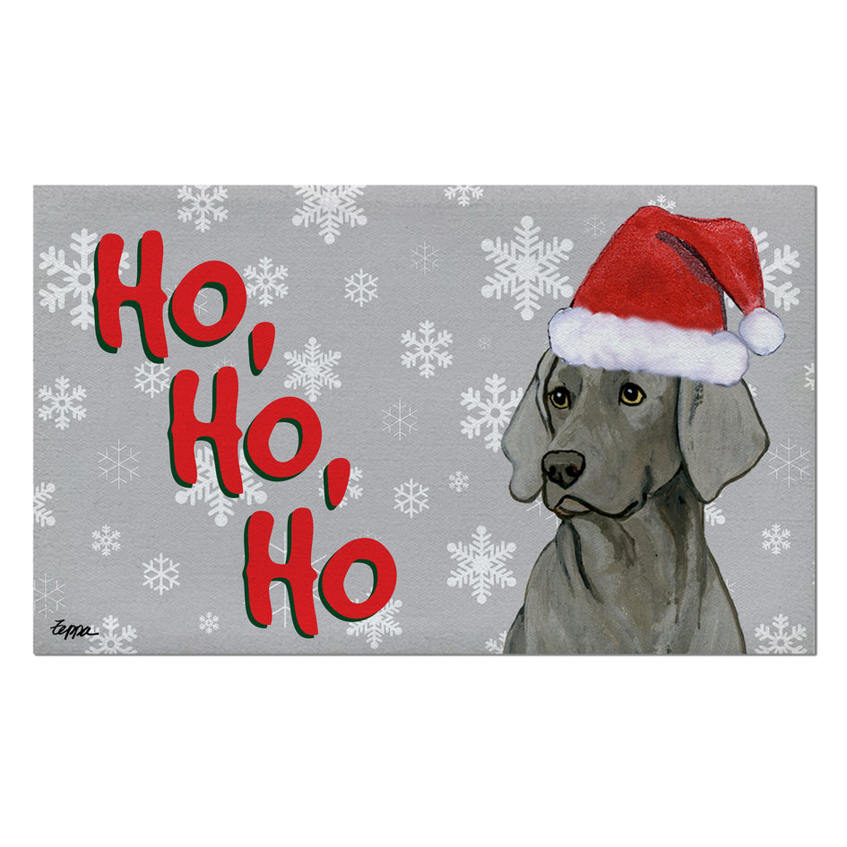 Weimaraner Holiday Welcome Mat