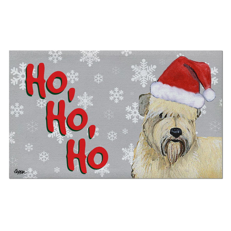 Wheaten Terrier Holiday Welcome Mat