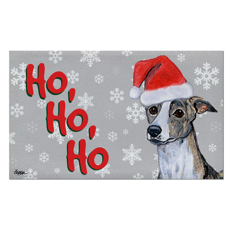 Whippet Holiday Welcome Mat