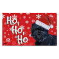Affenpinscher Holiday Welcome Mat