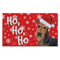 Airedale Holiday Welcome Mat