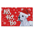 American Bulldog Holiday Welcome Mat