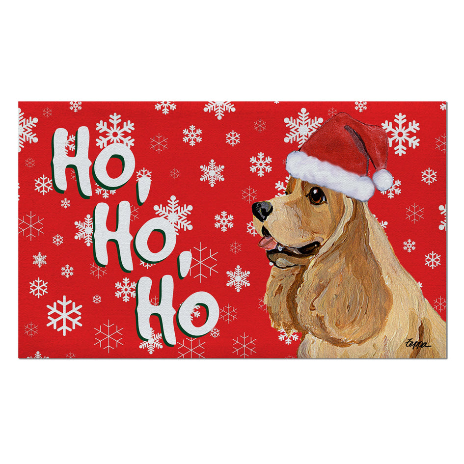 Cocker Spaniel Holiday Welcome Mat