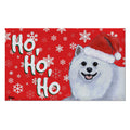 American Eskimo Holiday Welcome Mat