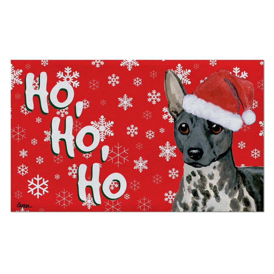 American Hairless Terrier Holiday Welcome Mat