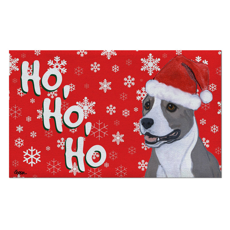 American Staffordshire Terrier Holiday Welcome Mat