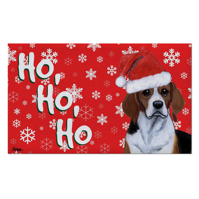 Beagle Holiday Welcome Mat