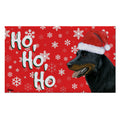 Beauceron Holiday Welcome Mat