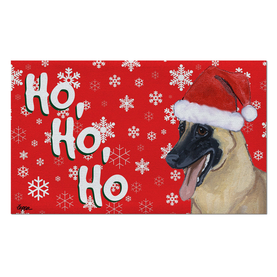 Belgian Malinois Holiday Welcome Mat