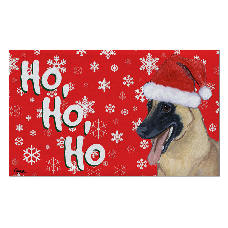 Belgian Malinois Holiday Welcome Mat
