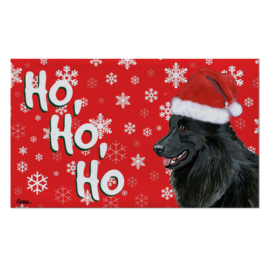 Belgian Shepherd Holiday Welcome Mat