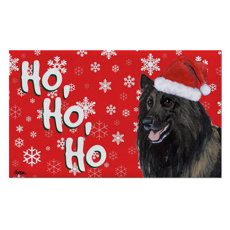 Belgian Tervuren Holiday Welcome Mat