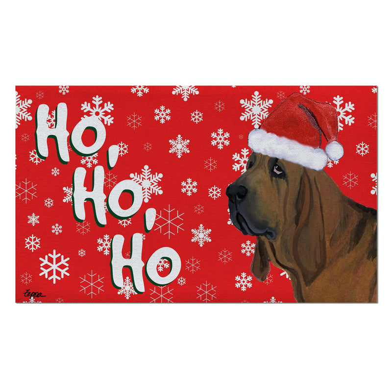 Bloodhound Holiday Welcome Mat