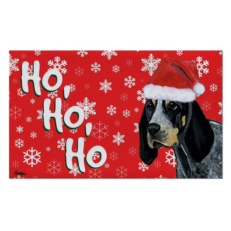 Bluetick Coonhound Holiday Welcome Mat