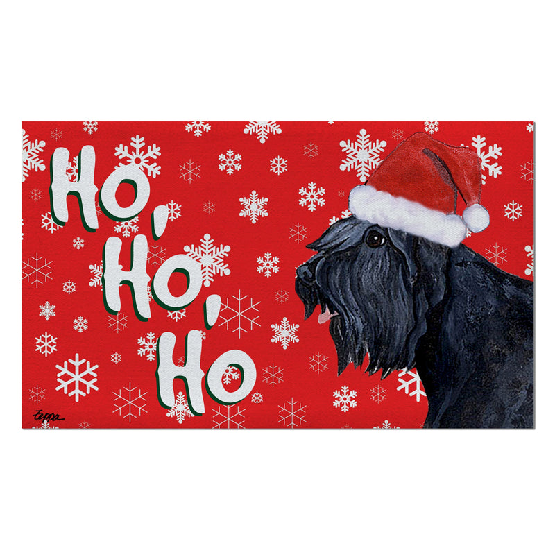 Bouvier Holiday Welcome Mat