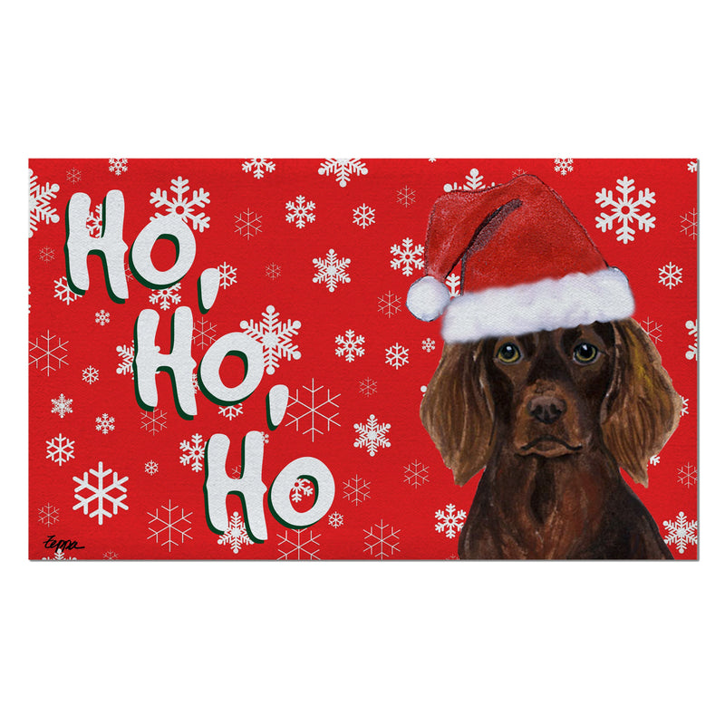 Boykin Spaniel Holiday Welcome Mat