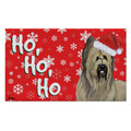 Briard Holiday Welcome Mat