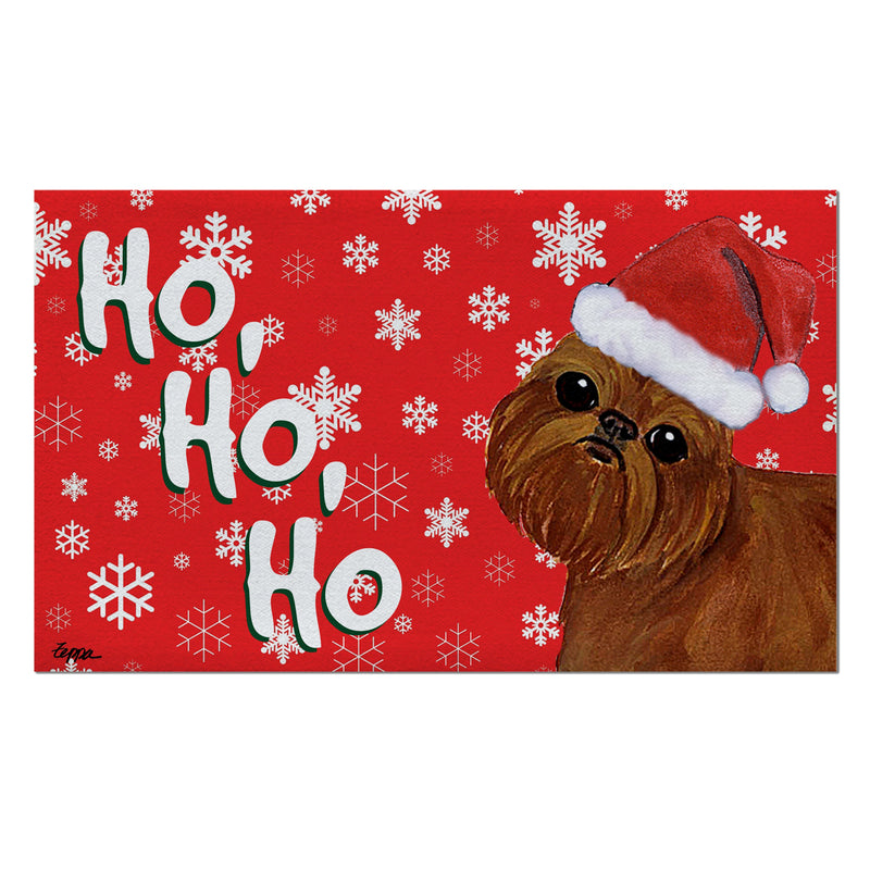 Brussels Griffon Holiday Welcome Mat