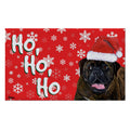 Bull Mastiff Holiday Welcome Mat