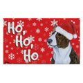 Bull Terrier Holiday Welcome Mat