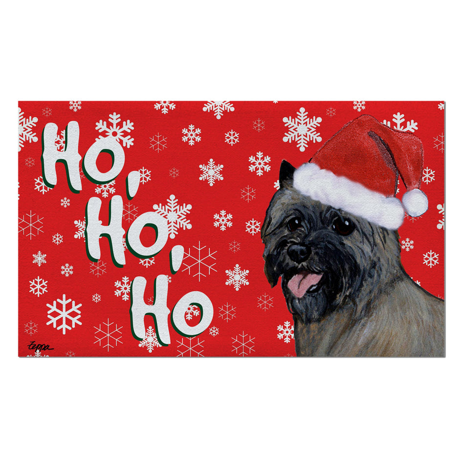 Cairn Terrier Holiday Welcome Mat